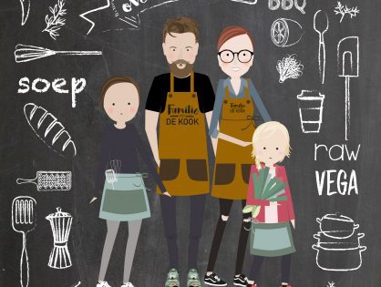 Samenwerkingen op Familie over de Kook