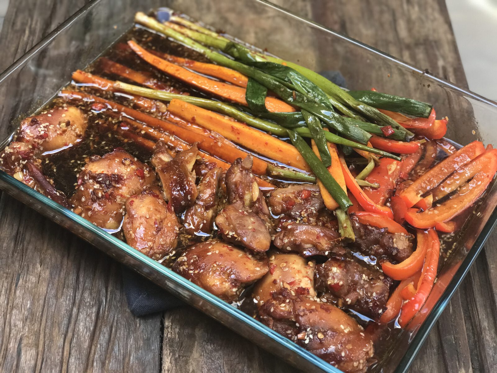 kip ketjap uit de oven met groenten