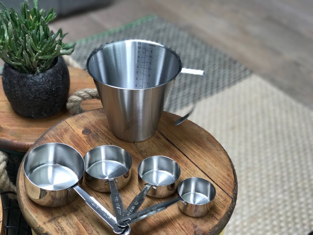 Omrekenen cups naar grammen en/of milliliters