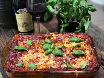 lasagne met aubergine en courgette