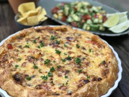 Mexicaanse hartige taart