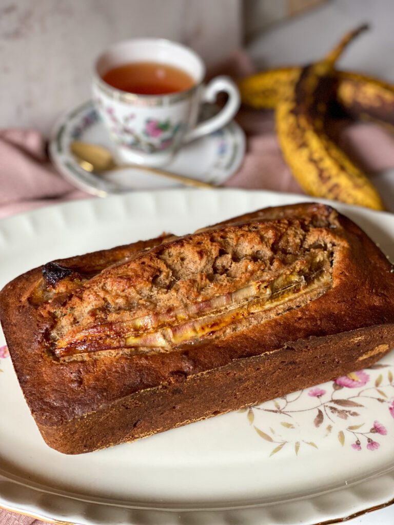 bananencake met kaneel