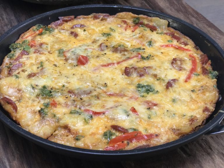 spaanse tortilla met chorizo