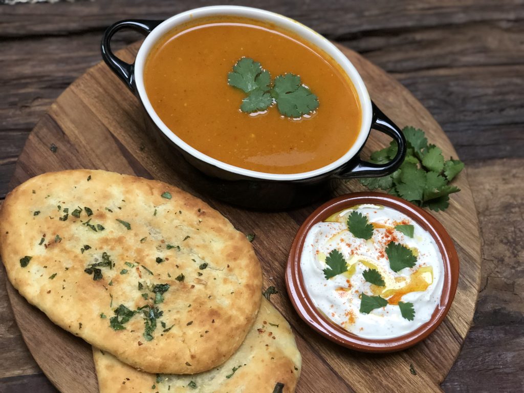 Indiase kruidige pompoensoep