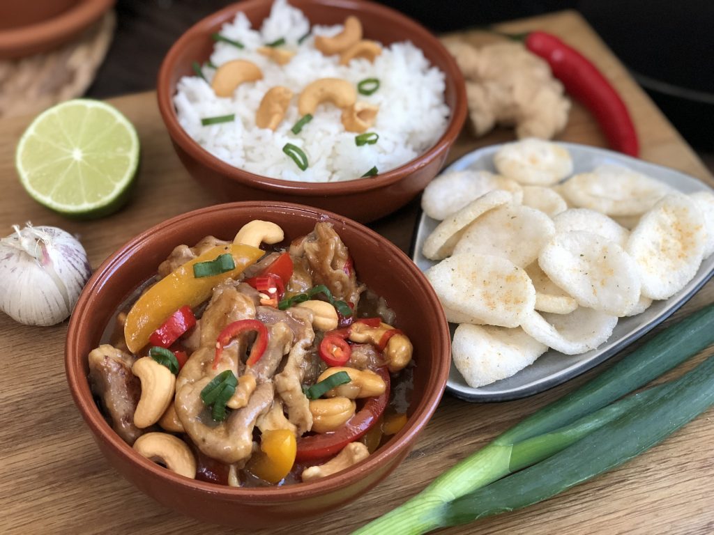 recept: Thaise kip cashew