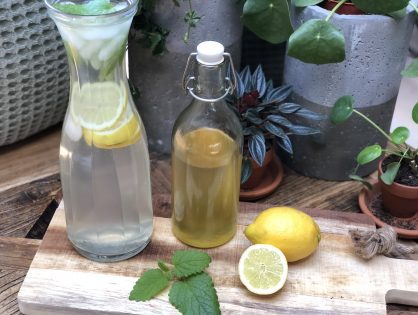 zelf citroenlimonade siroop maken: lekker fris!