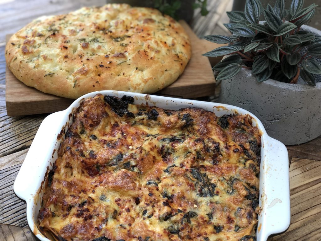 lasagne met spinazie en tonijn