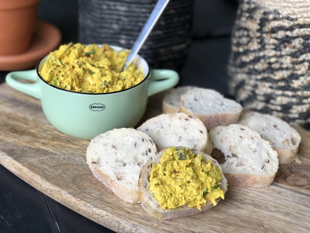 recept zelf kip kerrie salade maken