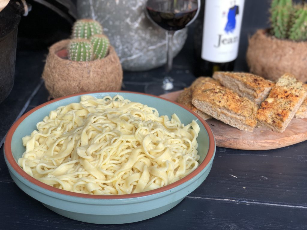 zelfgemaakte pasta.