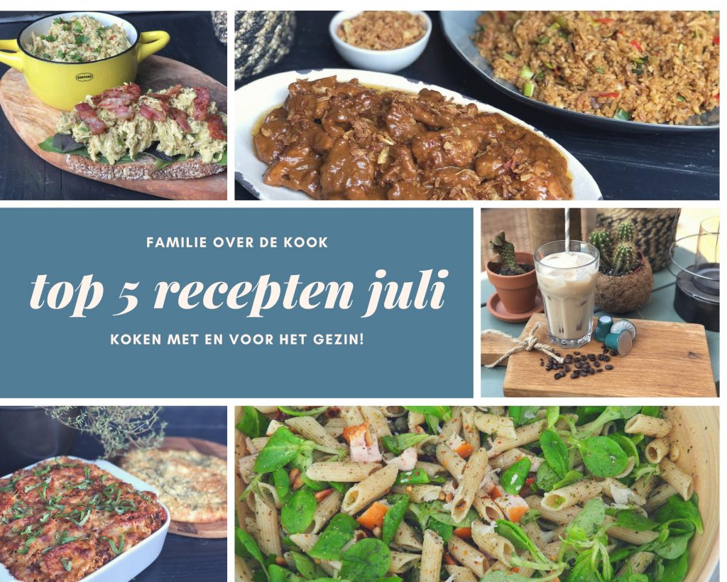 Top 5 recepten maand juli
