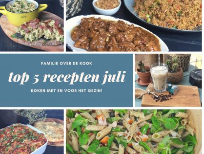 Top 5 recepten maand juli