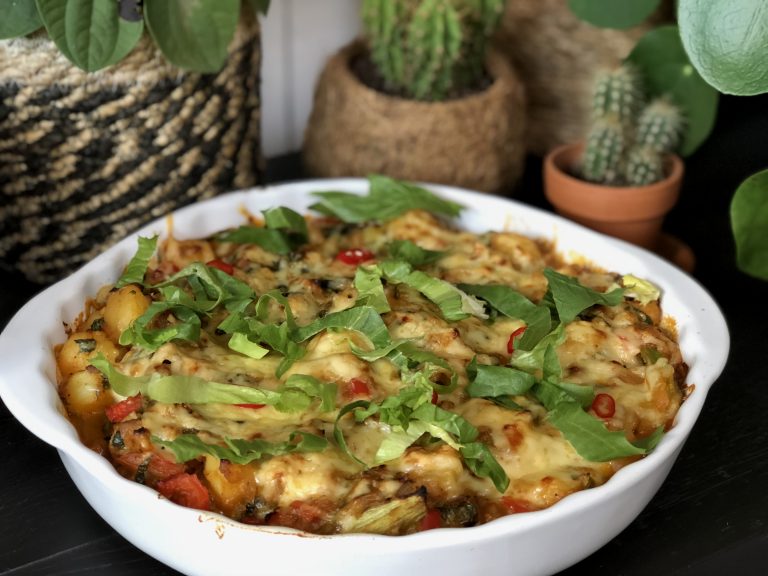 ovenschotel met krieltjes en andijvie