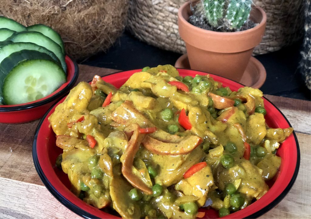 recept zelf pittige kip kerrie maken zonder ananas