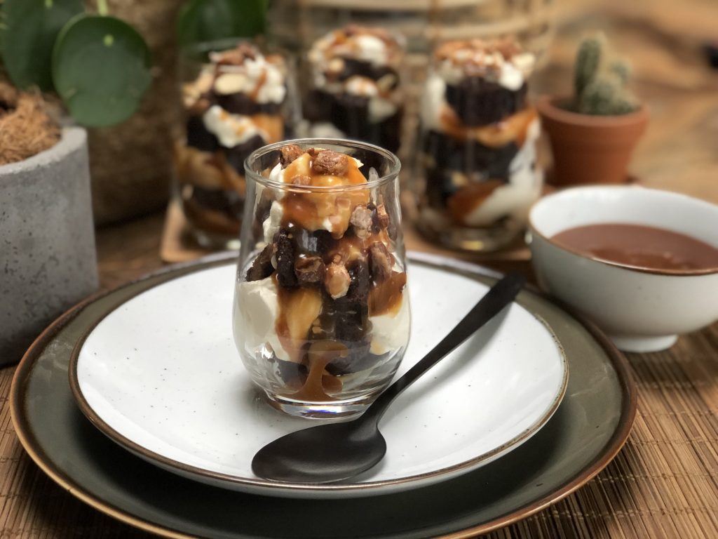 recept zelf salted caramel maken. lekker Kerst toetje / dessert