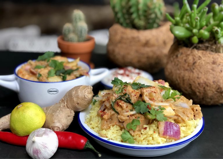 vegan stoofvlees / curry met jackfruit