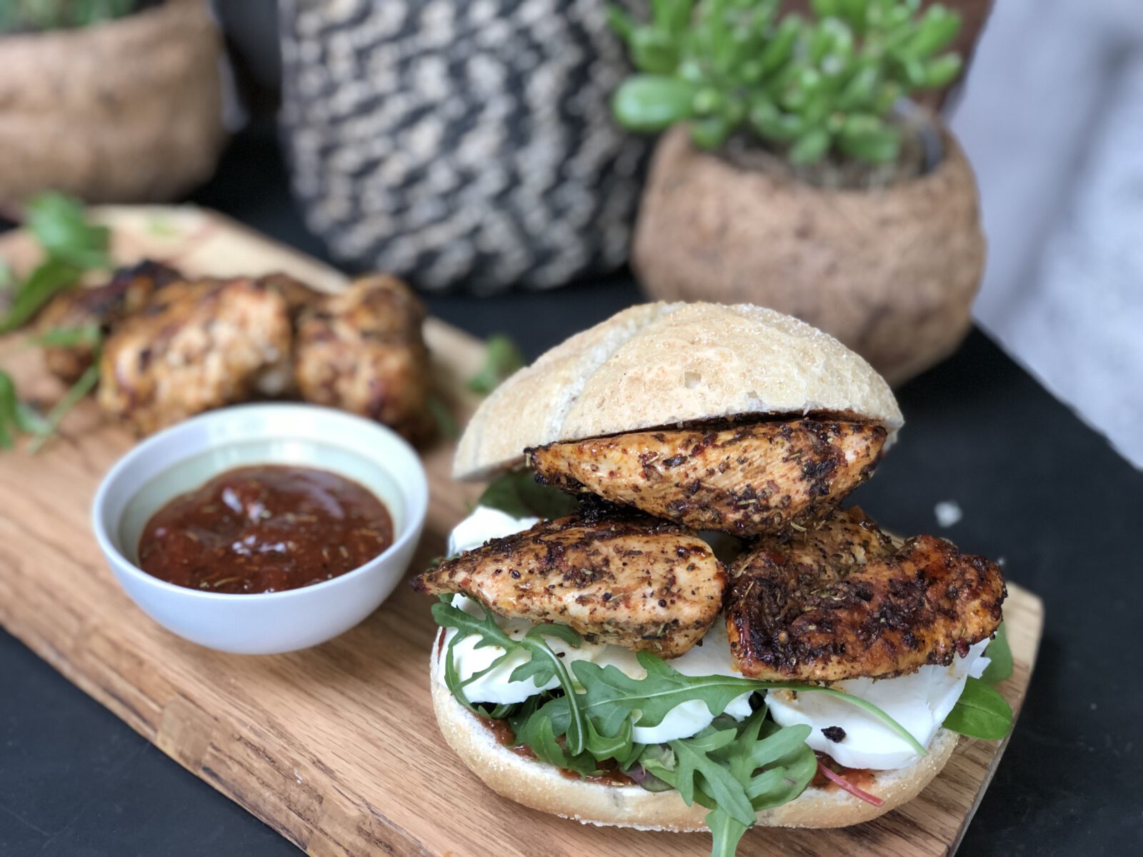 Kruidige Italiaanse kip op brood: lunch tip