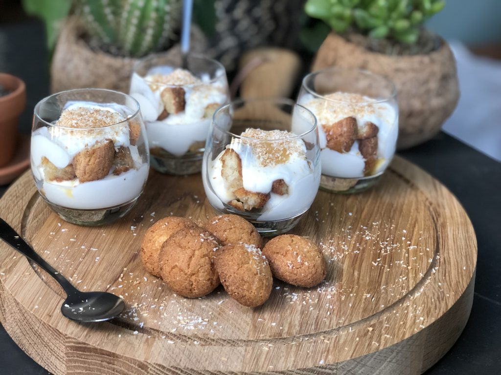 recept trifle met bitterkoekjes en lemoncurd maken