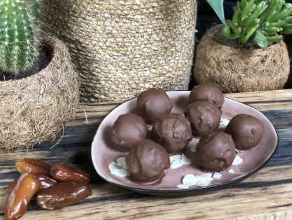 Bounty balletjes met kokos en chocolade