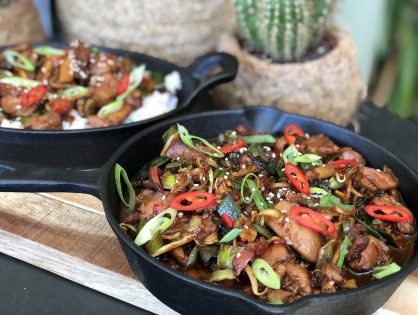 kip ketjap met groenten en rijst