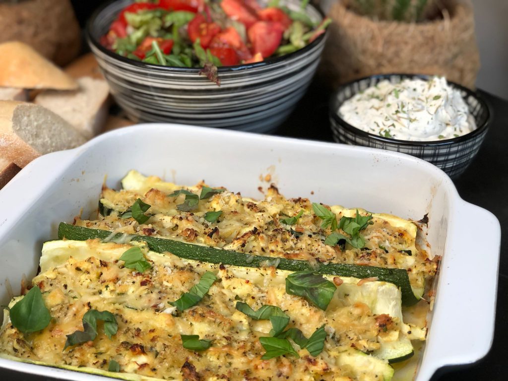 Italiaans gevulde courgette