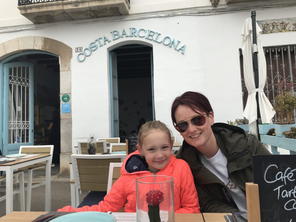 lunchen bij restaurant Costa Barcelona in Sitges.