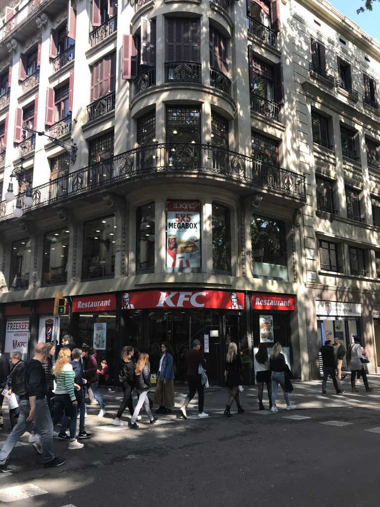 fastfoodrestaurants in Spanje