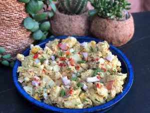 kruidige kerrie aardappelsalade