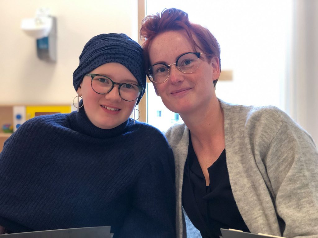 Beaudine haar eerste chemokuur zit er bijna op