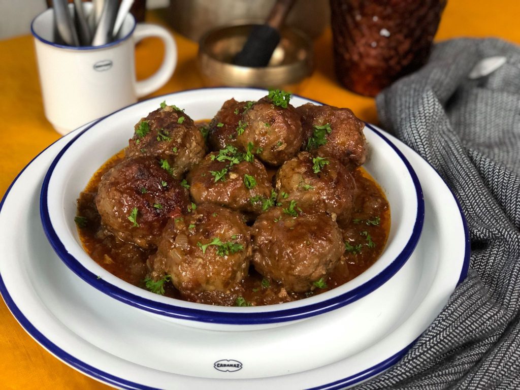 ras el hanout gehaktballetjes in kruidige jus