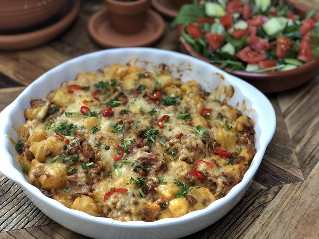 krieltjes ovenschotel met spek, ui en kaas: 15 ovenschotel recepten