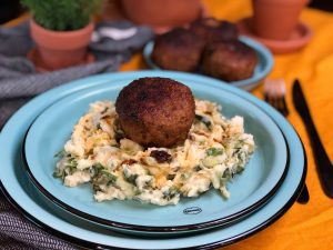 andijviestamppot met gehaktballen