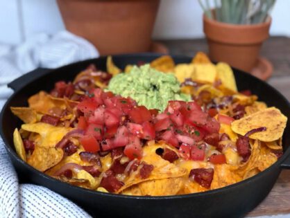nacho's met chorizo schotel