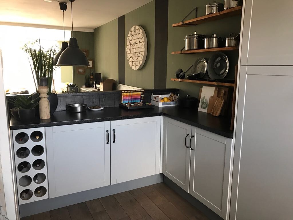 onze keuken toen, nu en in de toekomst