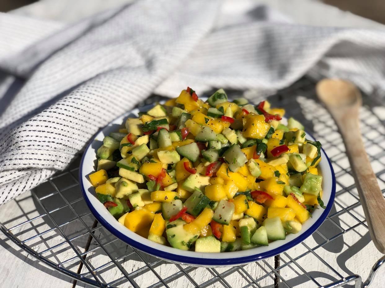 pittige mango salsa