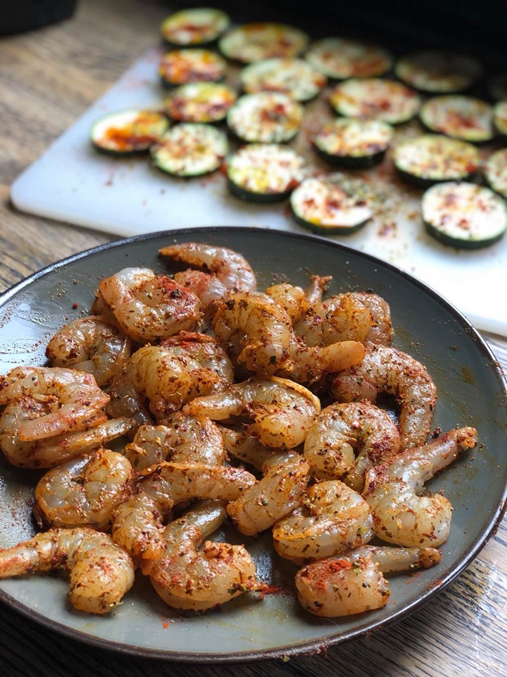 gamba's marineren om te grillen