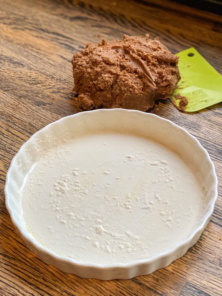 deeg maken voor een speculaas boterkoek