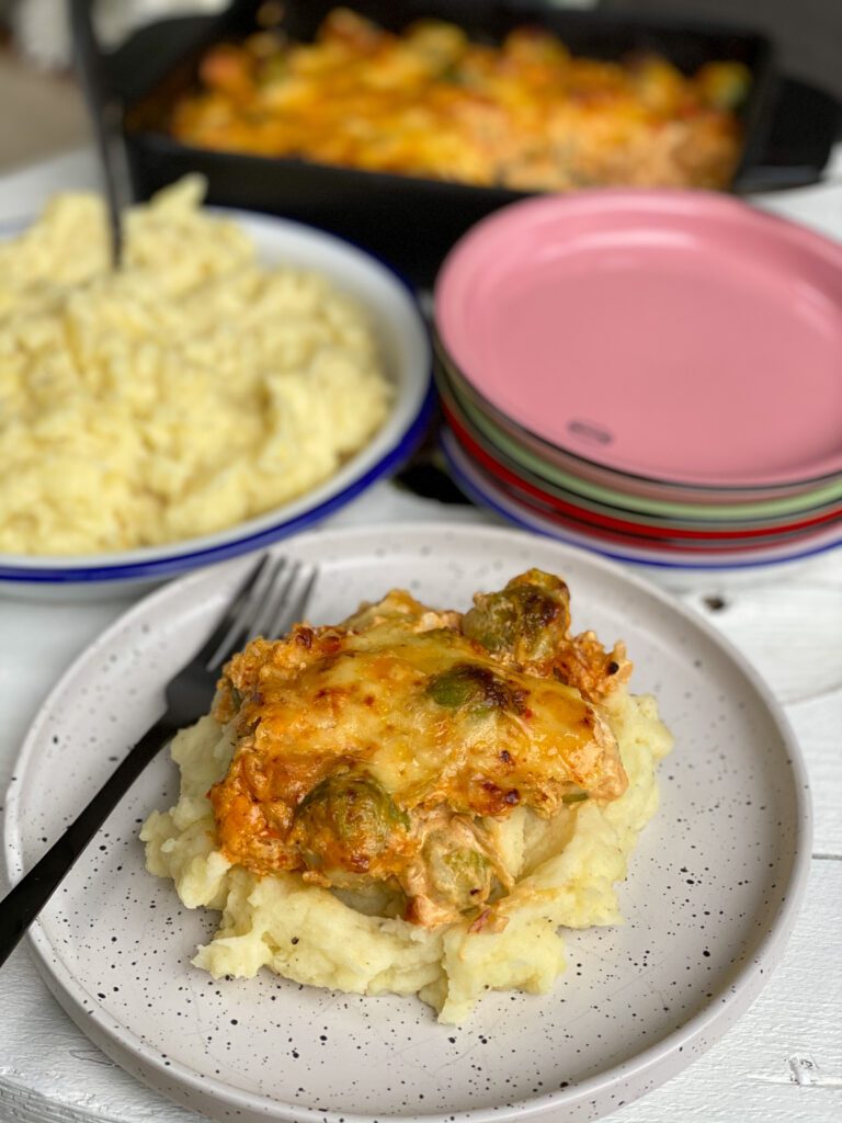 gegratineerde spruitjes