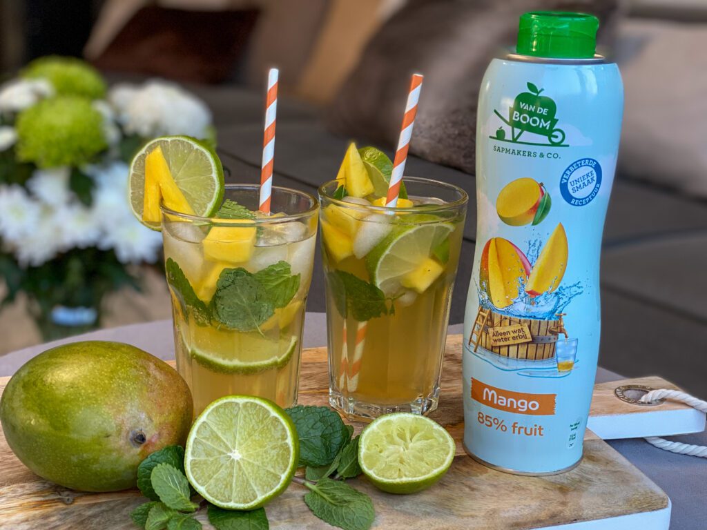 alcoholvrij moijto met mango