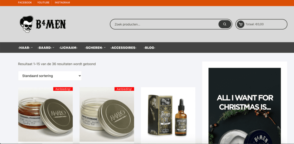 b4men webshop hoe gaat het met ons