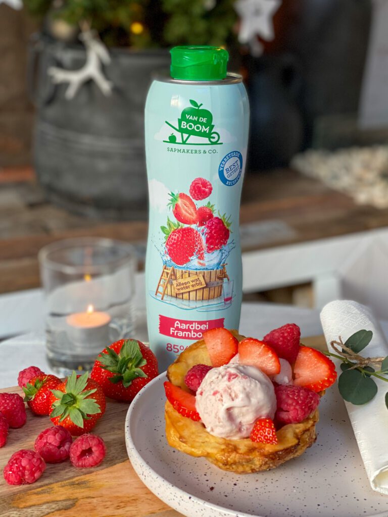 ijs maken zonder ijsmachine met limonadesiroop