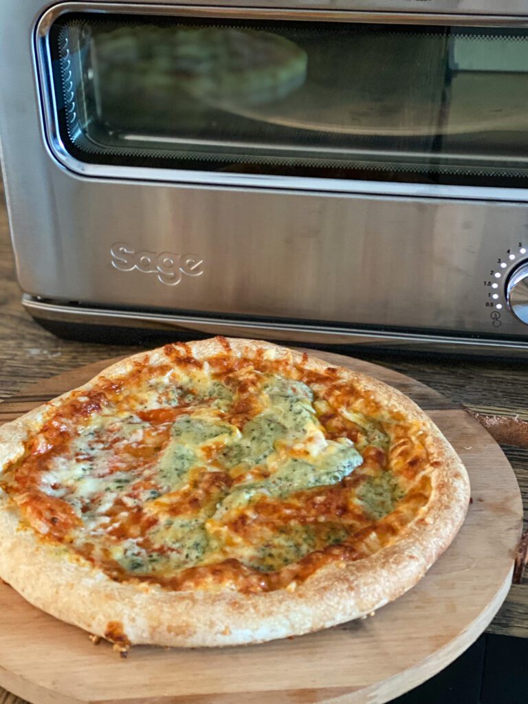 diepvries bakken in pizza oven