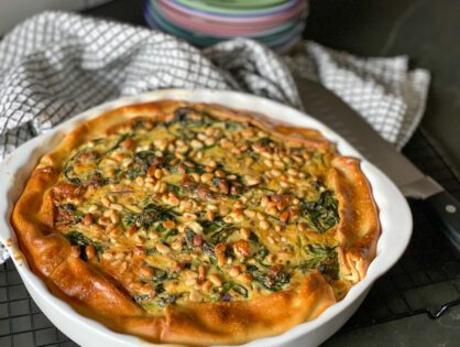 quiche met spinazie