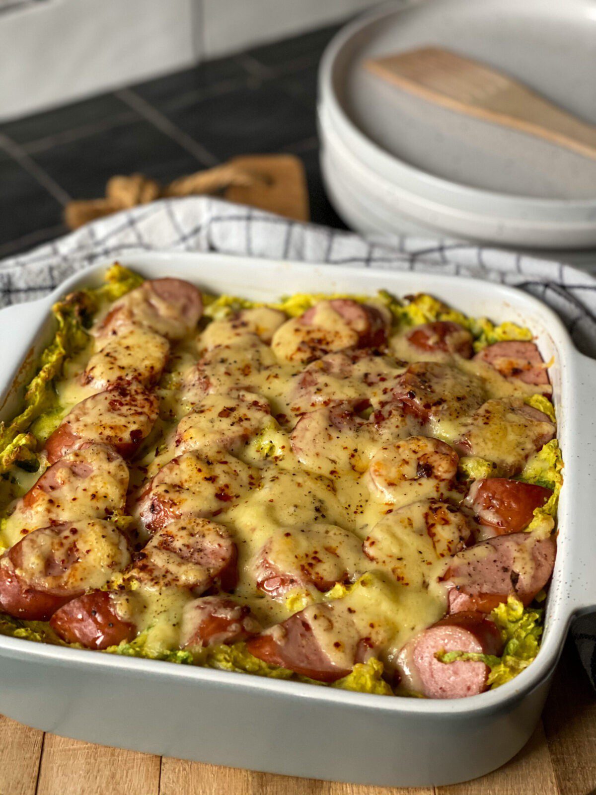 kruidige andijviestamppot met rookworst