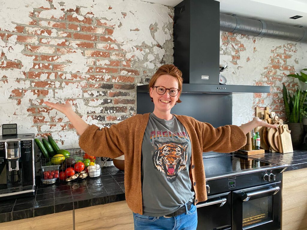 super trots op onze nieuwe keuken