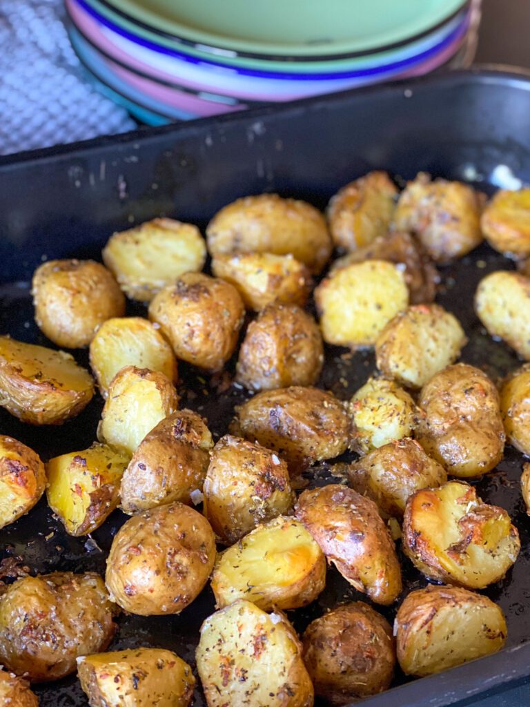 krokante aardappeltjes uit de oven