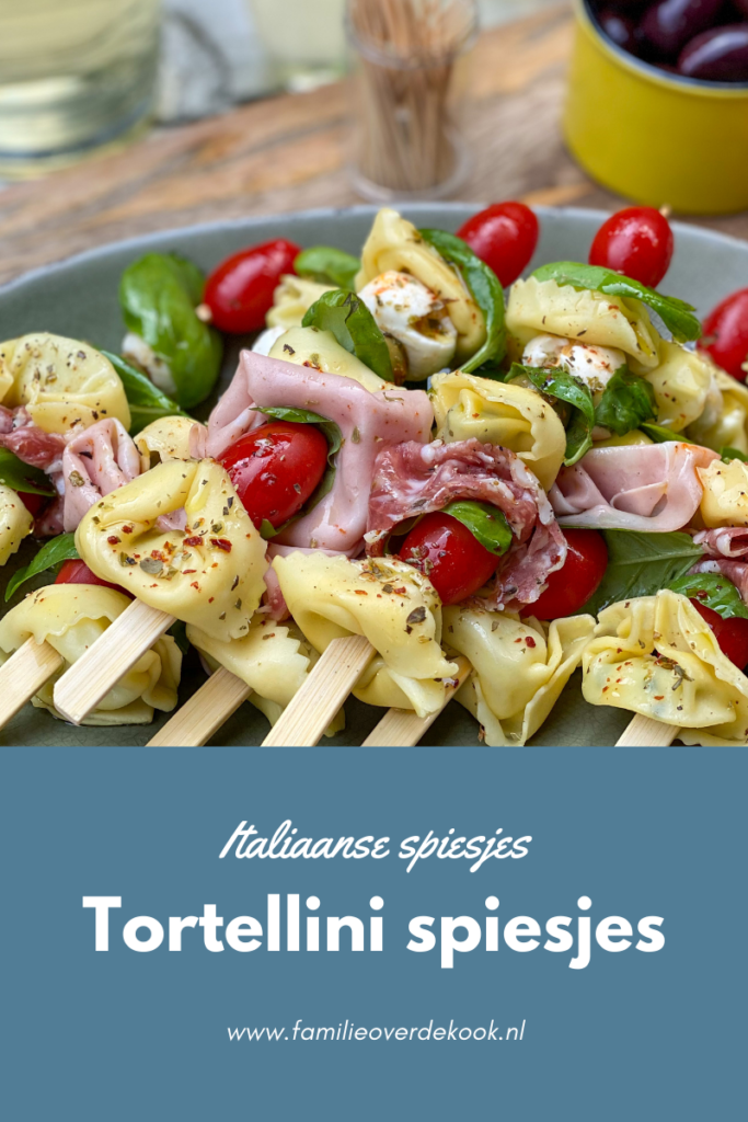 Italiaanse tortellini spiesjes