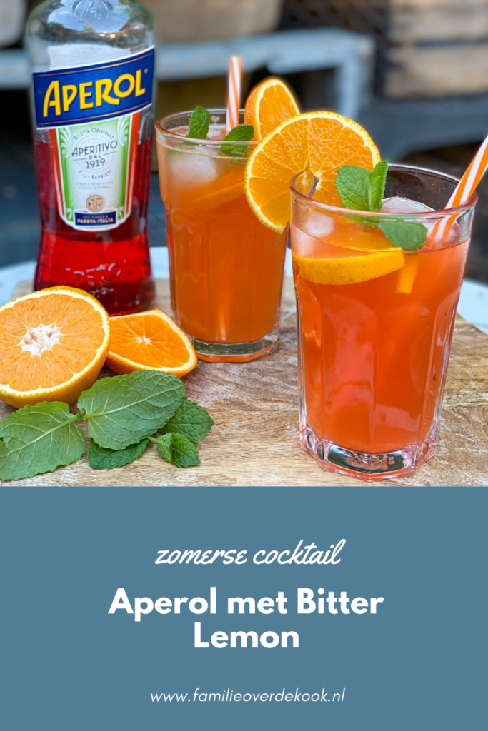 Aperol cocktail met bitter lemon