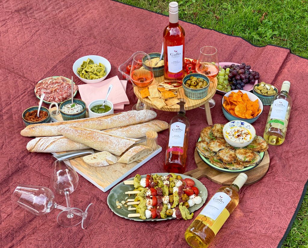 high wine stressvrij picknicken met Gallo Family Vineyards wijnen