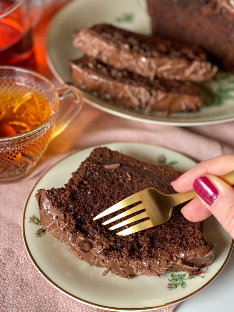 chocolade cake met hazelnootpasta