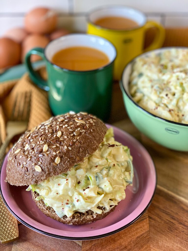 eiersalade met prei